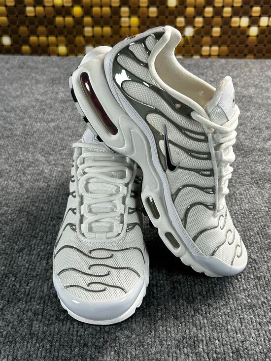 Nike Shoes - Nike Air Max Plus TN Women's 6 White Gray Black Running Shoes
